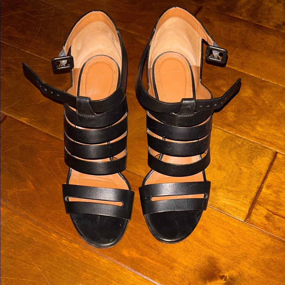 Givenchy Black Strappy Women's Sandals